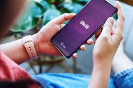 Chiang,Mai,,Thailand, ,Jan,30,,2022:,Skrill,App.,Woman