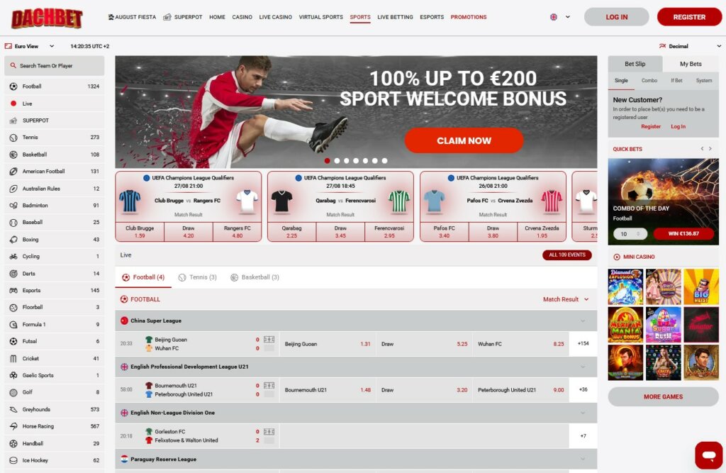 DACHbet Casino Review Online Betting AR